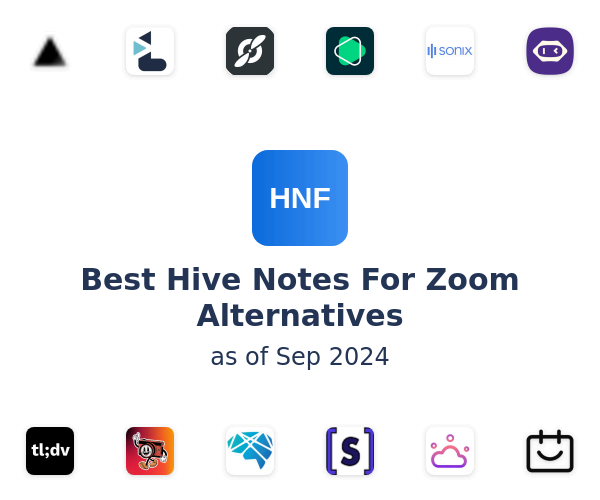 Best Hive Notes For Zoom Alternatives