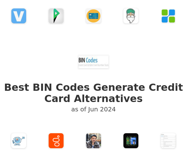 Best BIN Codes Generate Credit Card Alternatives