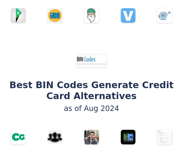 Best BIN Codes Generate Credit Card Alternatives