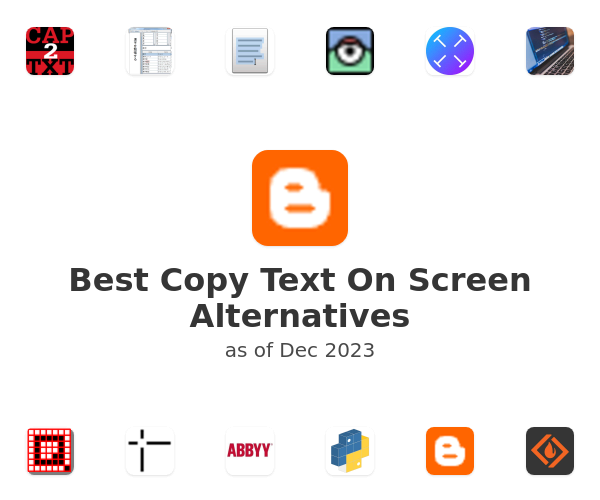 Best Copy Text On Screen Alternatives