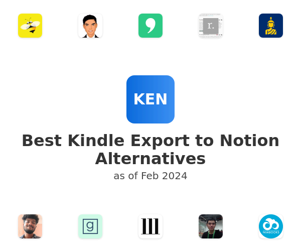 Best Kindle Export to Notion Alternatives