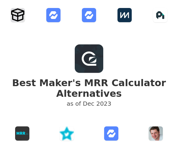 Best Maker's MRR Calculator Alternatives