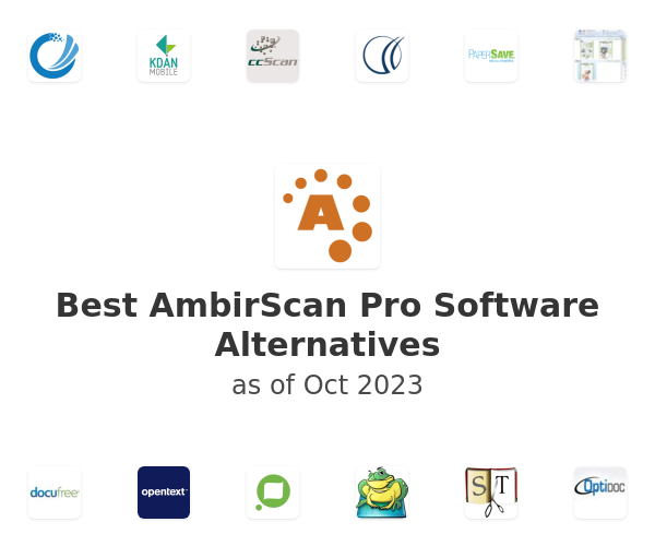 Best AmbirScan Pro Software Alternatives