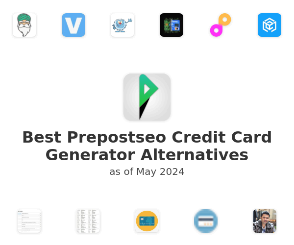 Best Prepostseo Credit Card Generator Alternatives