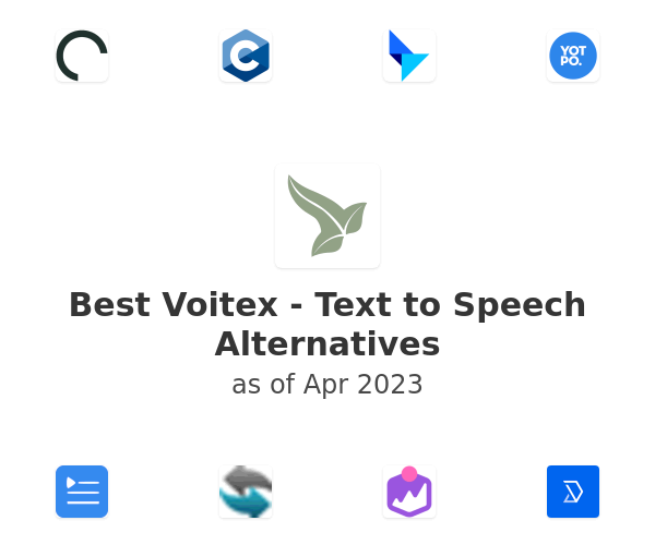 Best Voitex - Text to Speech Alternatives