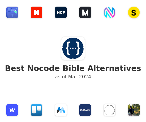 Best Nocode Bible Alternatives