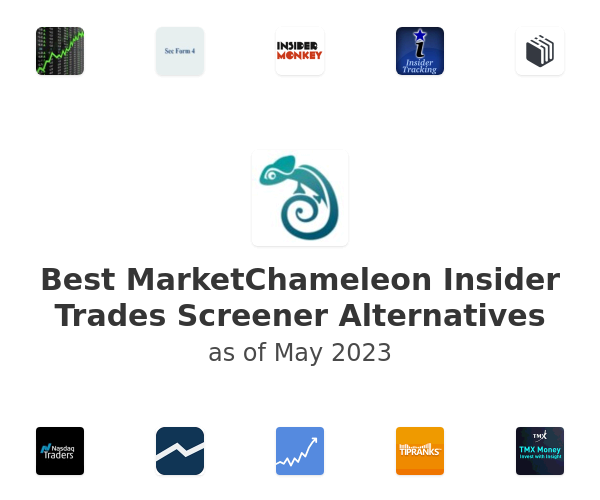Best MarketChameleon Insider Trades Screener Alternatives