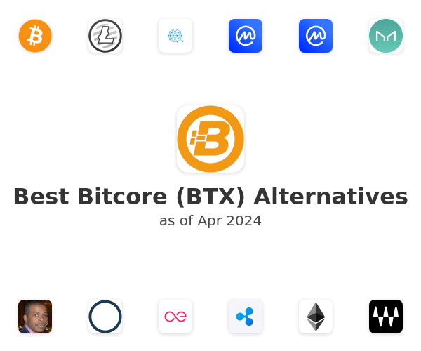 Best Bitcore (BTX) Alternatives
