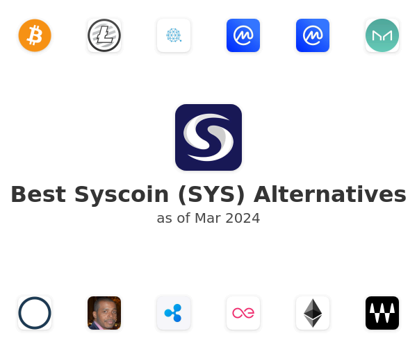 Best Syscoin (SYS) Alternatives
