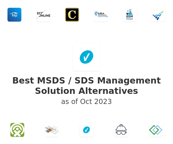 Best MSDS / SDS Management Solution Alternatives