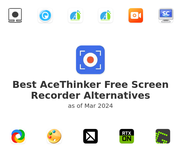 Best AceThinker Free Screen Recorder Alternatives