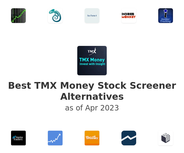 Best TMX Money Stock Screener Alternatives