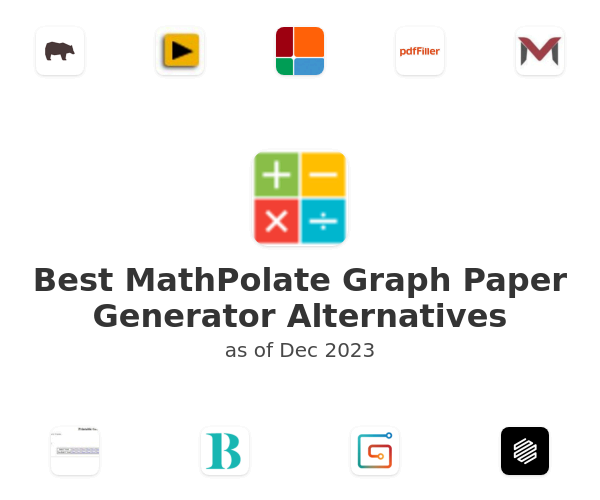 Best MathPolate Graph Paper Generator Alternatives