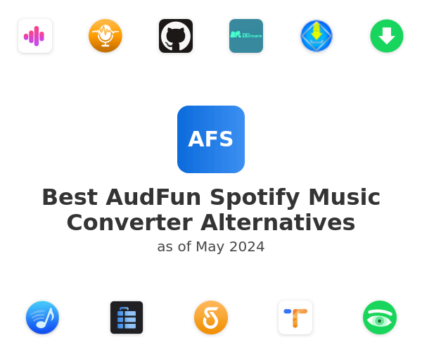 Best AudFun Spotify Music Converter Alternatives