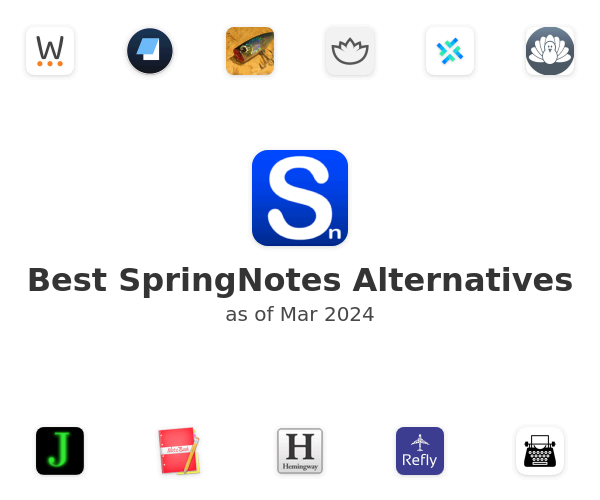 Best SpringNotes Alternatives