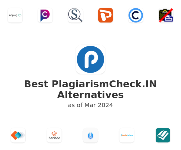 Best PlagiarismCheck.IN Alternatives