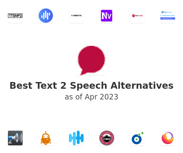 Best Text 2 Speech Alternatives