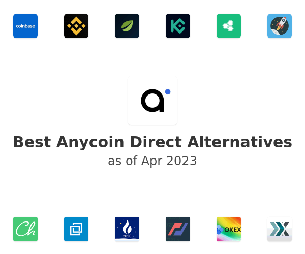 Best Anycoin Direct Alternatives