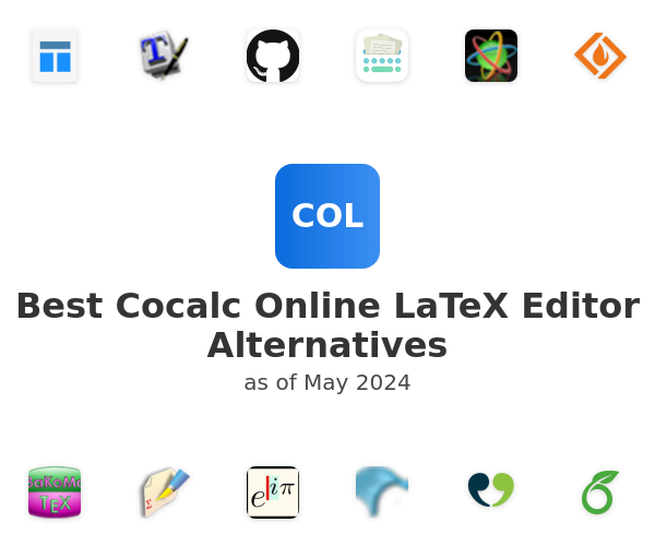 Best Cocalc Online LaTeX Editor Alternatives