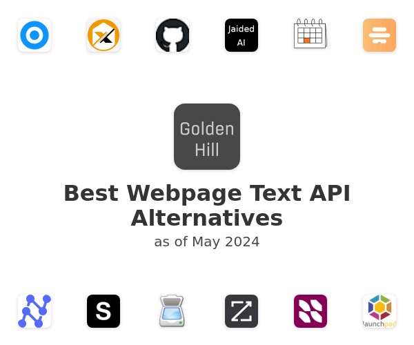 Best Webpage Text API Alternatives