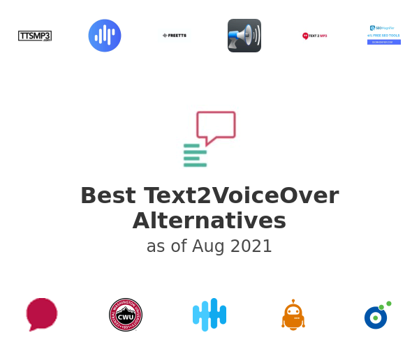 Best Text2VoiceOver Alternatives