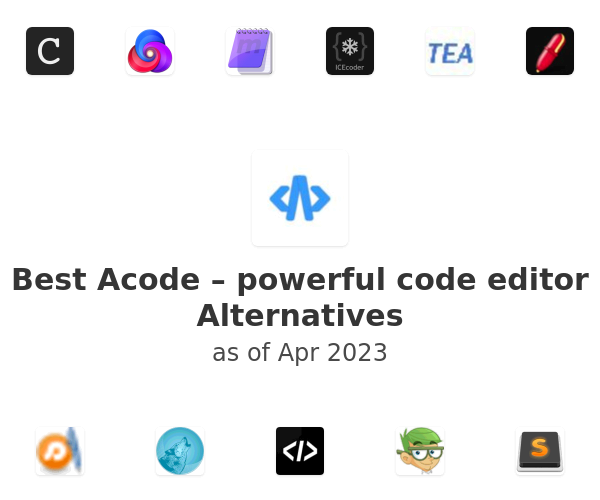 Best Acode – powerful code editor Alternatives