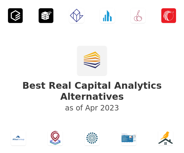 Best Real Capital Analytics Alternatives