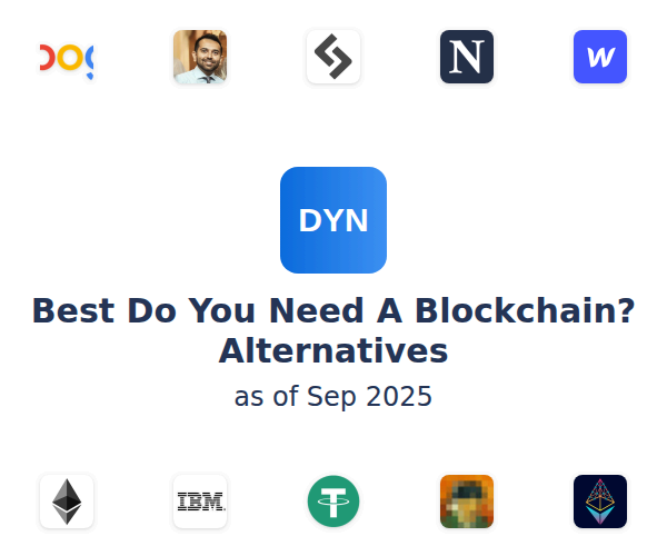 Best Do You Need A Blockchain? Alternatives