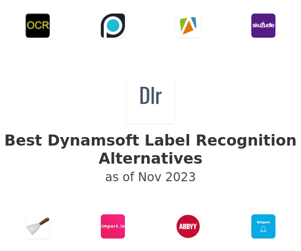 Best Dynamsoft Label Recognition Alternatives