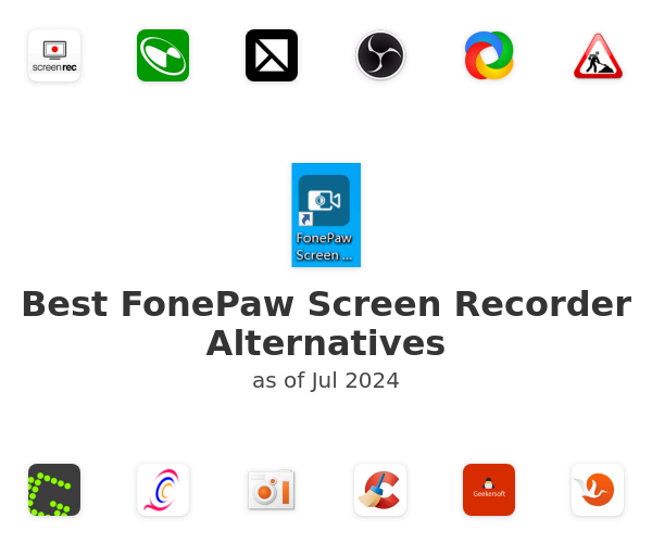 Best FonePaw Screen Recorder Alternatives