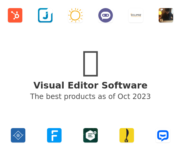 The best Visual Editor products