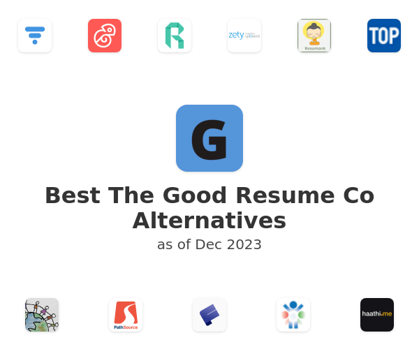 Best The Good Resume Co Alternatives
