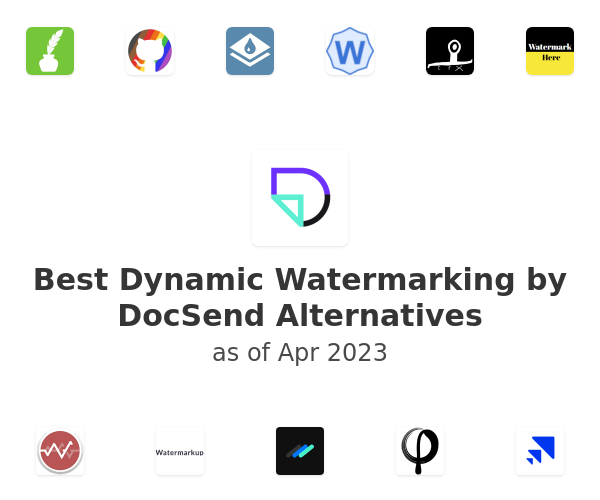 Best Dynamic Watermarking by DocSend Alternatives