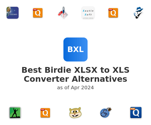 Best Birdie XLSX to XLS Converter Alternatives