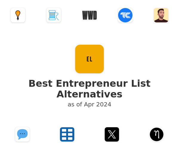Best Entrepreneur List Alternatives
