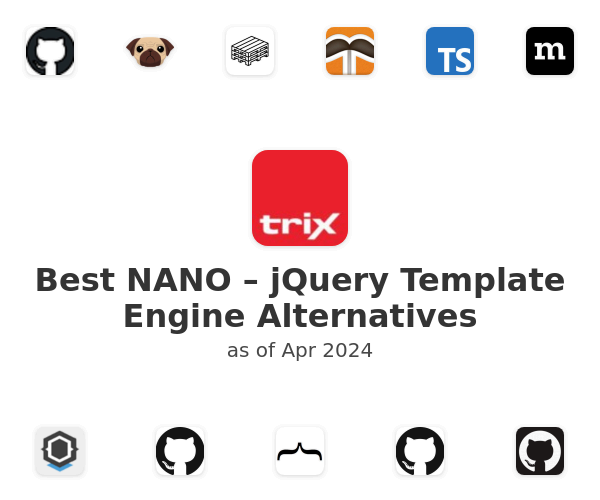 Best NANO – jQuery Template Engine Alternatives