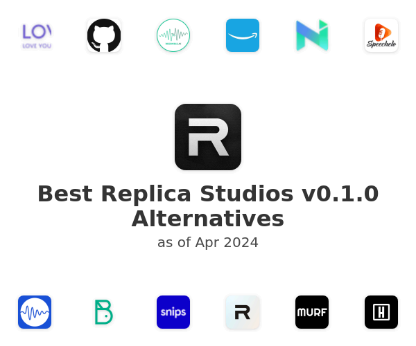Best Replica Studios v0.1.0 Alternatives