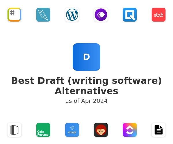 Best Draft (writing software) Alternatives
