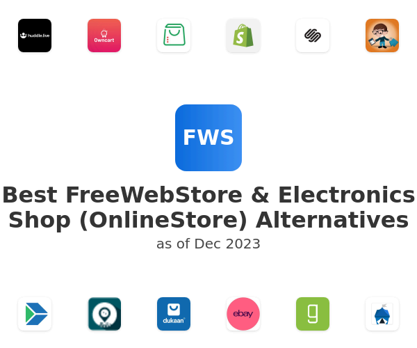 Best FreeWebStore & Electronics Shop (OnlineStore) Alternatives