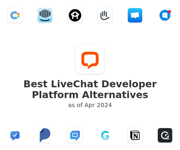 Best LiveChat Developer Platform Alternatives
