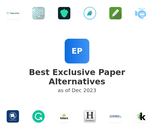 Best Exclusive Paper Alternatives