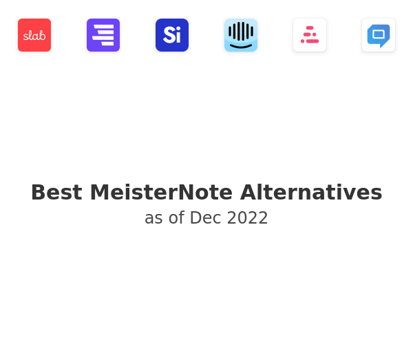 Best MeisterNote Alternatives