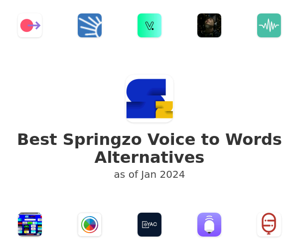 Best Springzo Voice to Words Alternatives