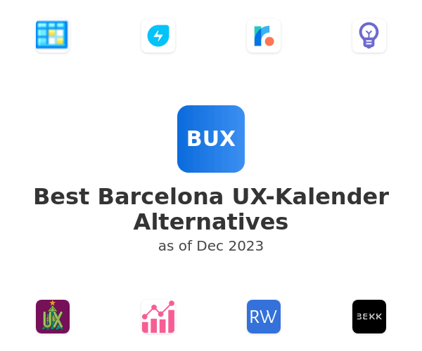 Best Barcelona UX-Kalender Alternatives