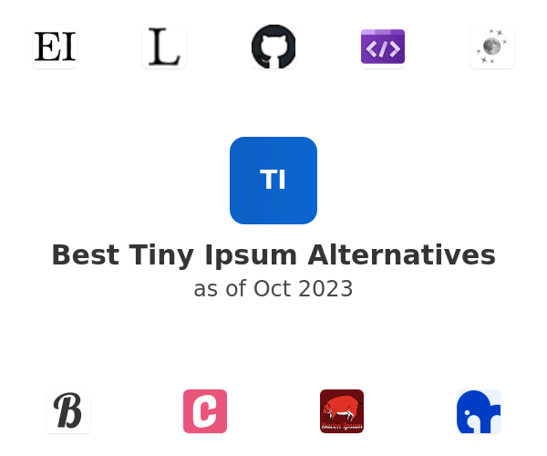 Best Tiny Ipsum Alternatives