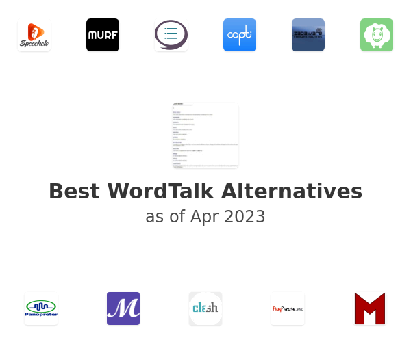 Best WordTalk Alternatives