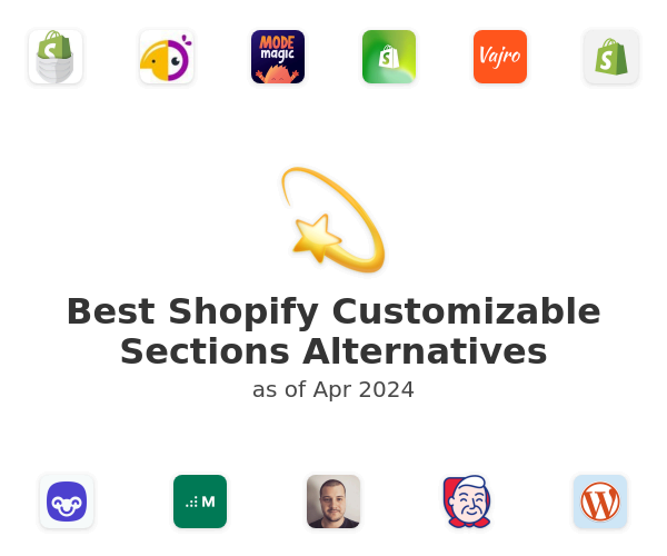 Best Shopify Customizable Sections Alternatives