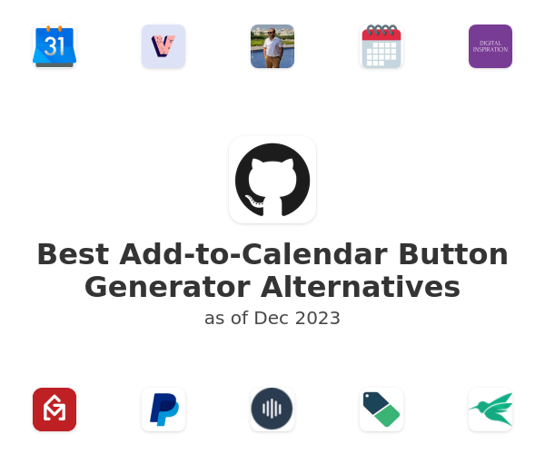 Best Add-to-Calendar Button Generator Alternatives