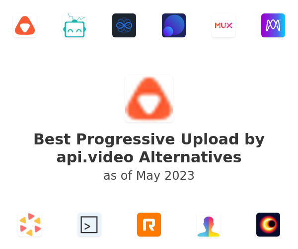 Best Progressive Upload by api.video Alternatives