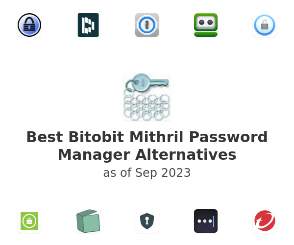 Best Bitobit Mithril Password Manager Alternatives